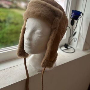 Cozy Tan Kids Winter Hat
